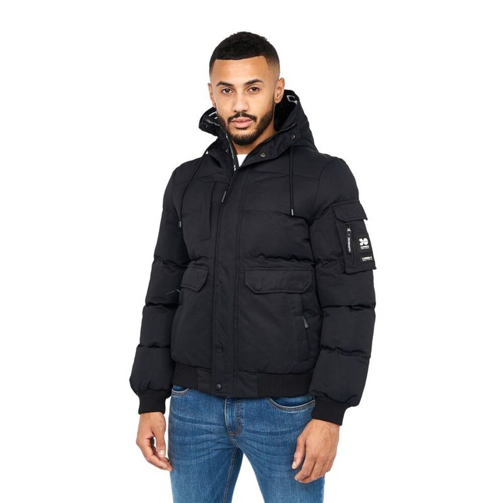 Crosshatch Mens Milwaka Jacket / Black